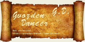 Gvozden Dancer vizit kartica